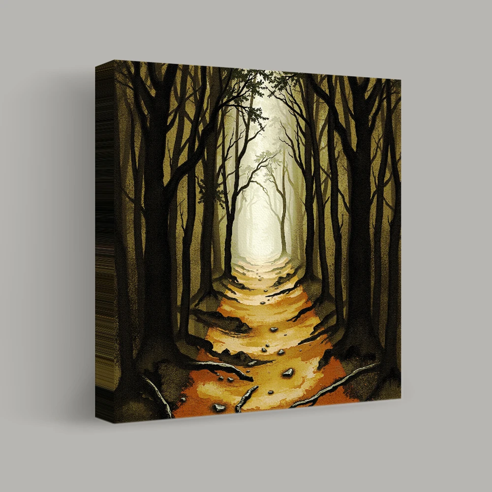 Pathway Through the Enchanted Woods — canvas