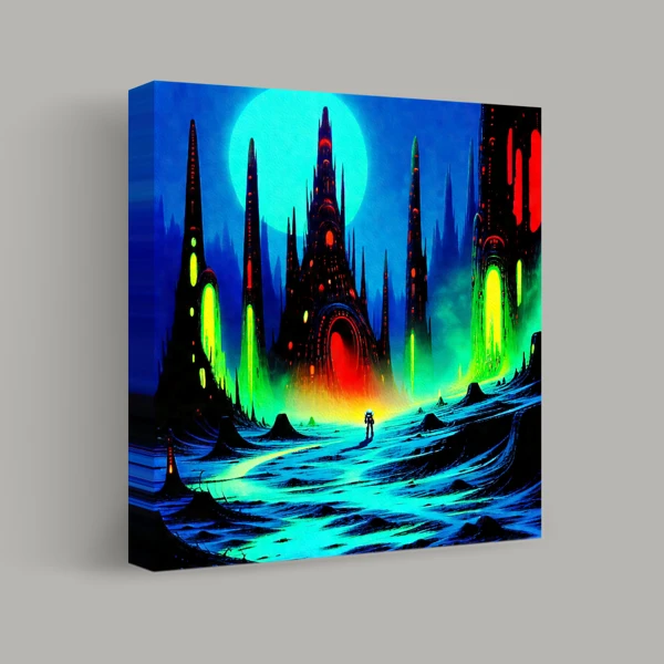Journey to Neon Spires view 1