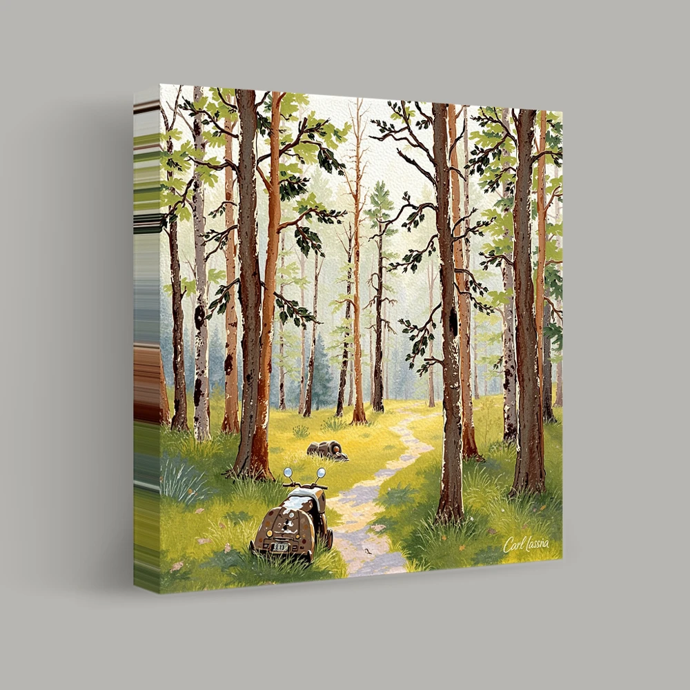 Woodland Retreat — canvas