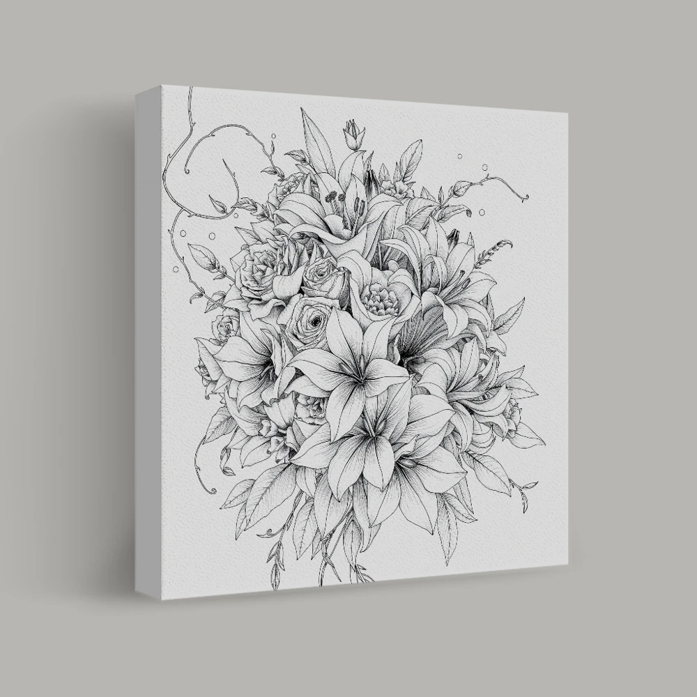 Botanical Interplay — canvas