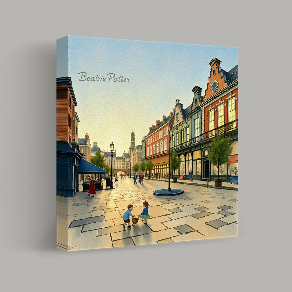 Cobbled Streets of Serenity — canvas
