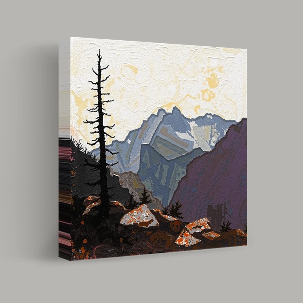 Shadows Among the Peaks — canvas