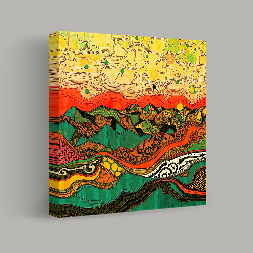 Geometric Horizon — canvas
