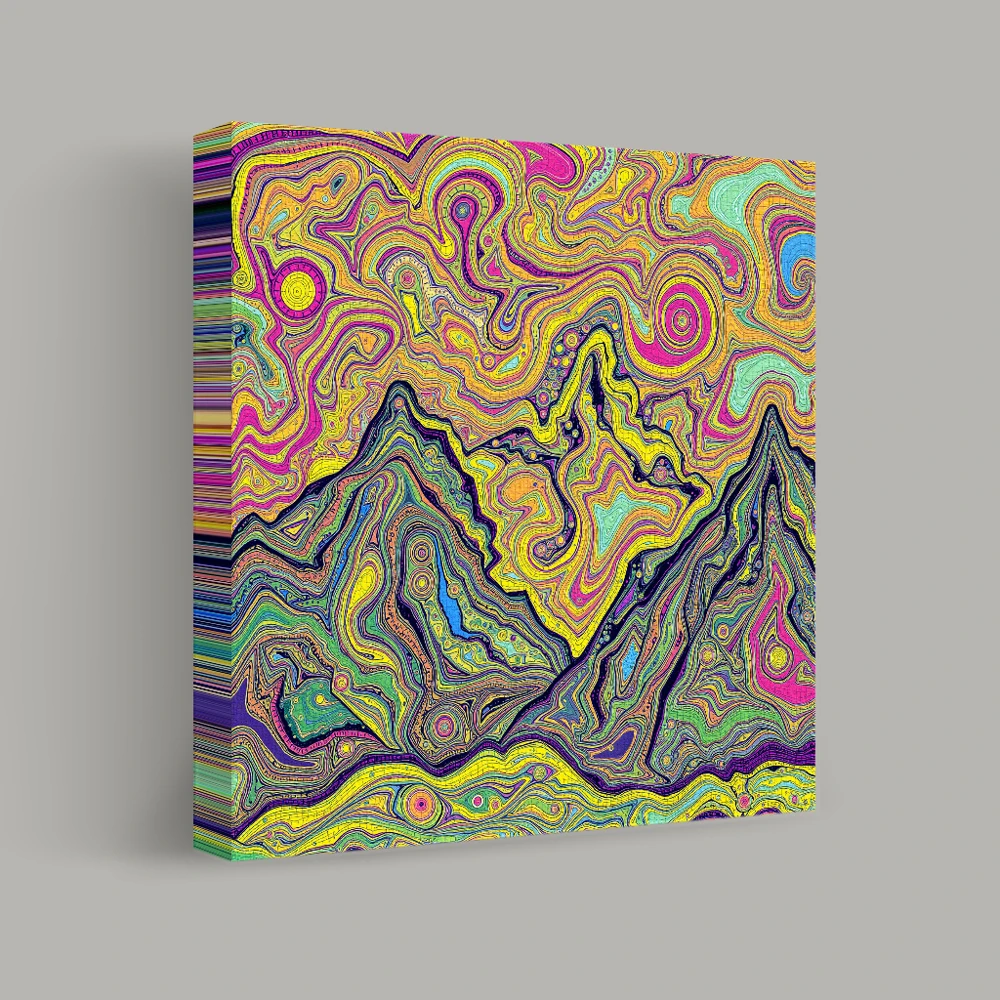 Kaleidoscope Peaks — canvas