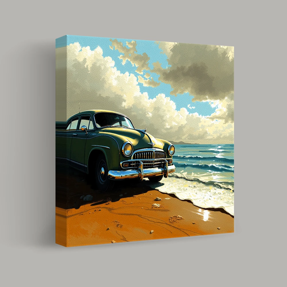 Classic Contemplation by the Sea — canvas