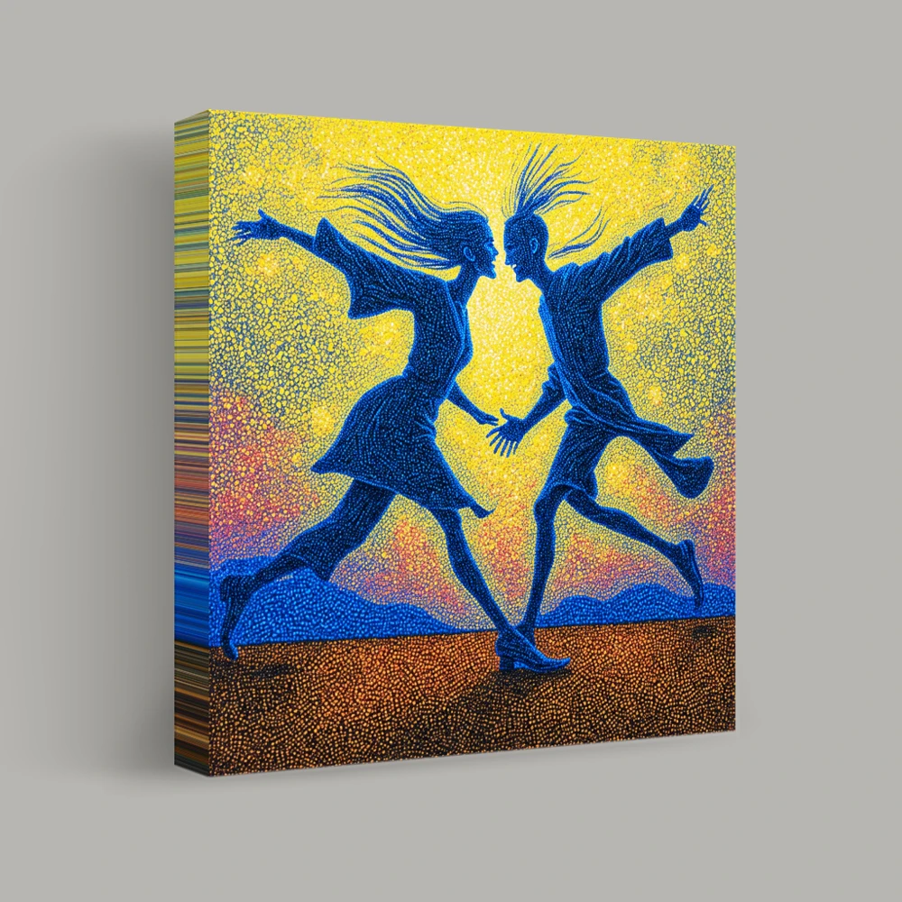 Dance of the Twilight Silhouettes — canvas