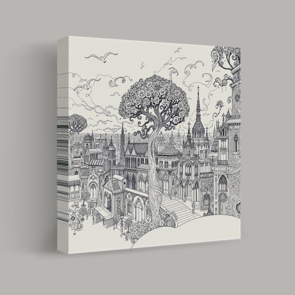 Gothic Flourish — canvas