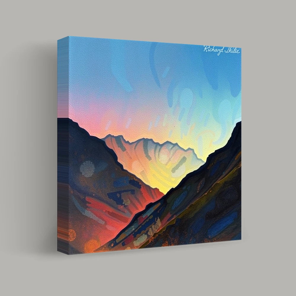 Radiant Horizons at Dusk — canvas