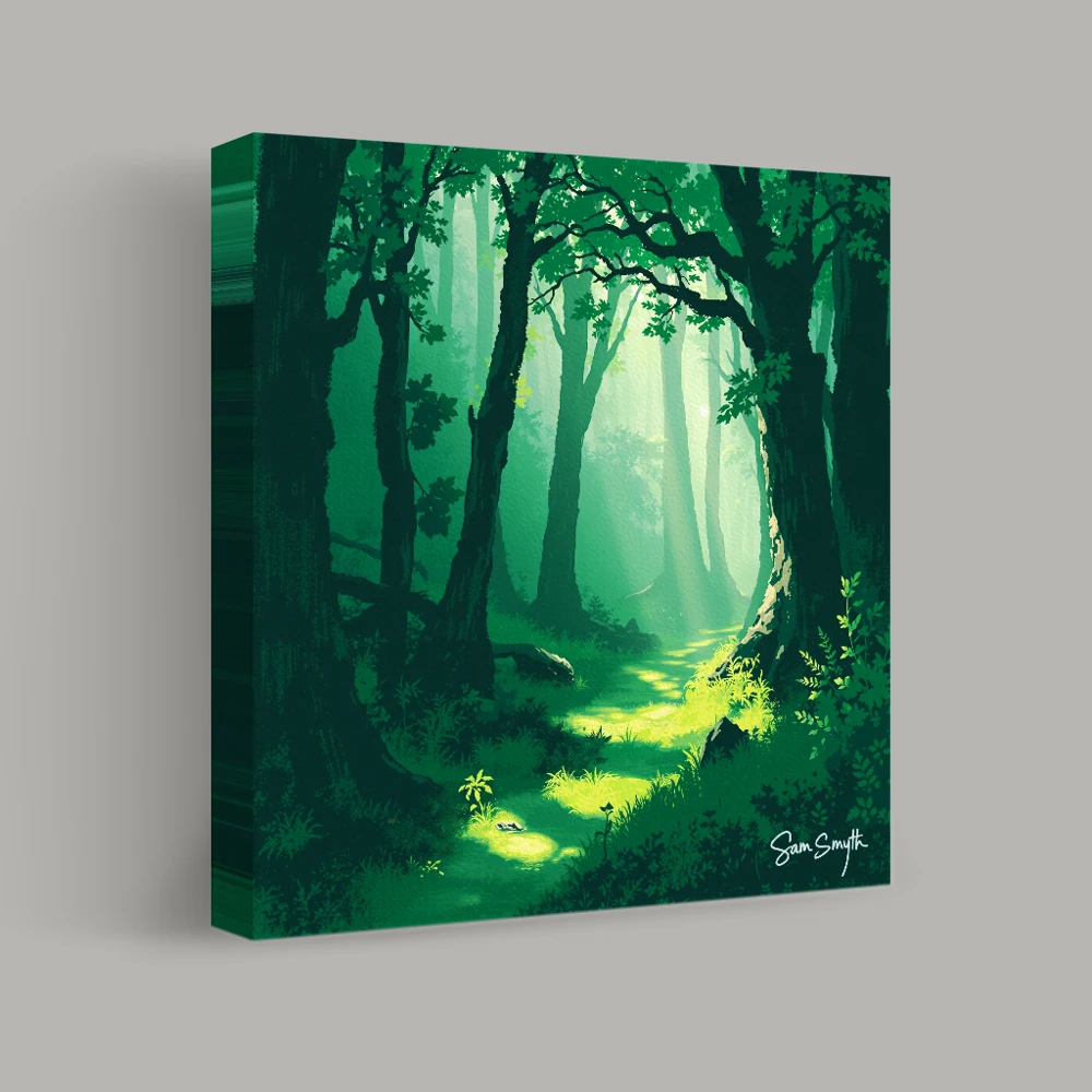 Whispering Grove Paths — canvas