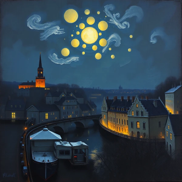 Night Over the Canals