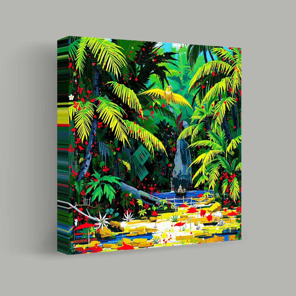 Journey Through the Lush Canopy — canvas