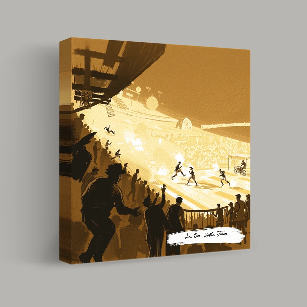 Race Through the Flames — canvas