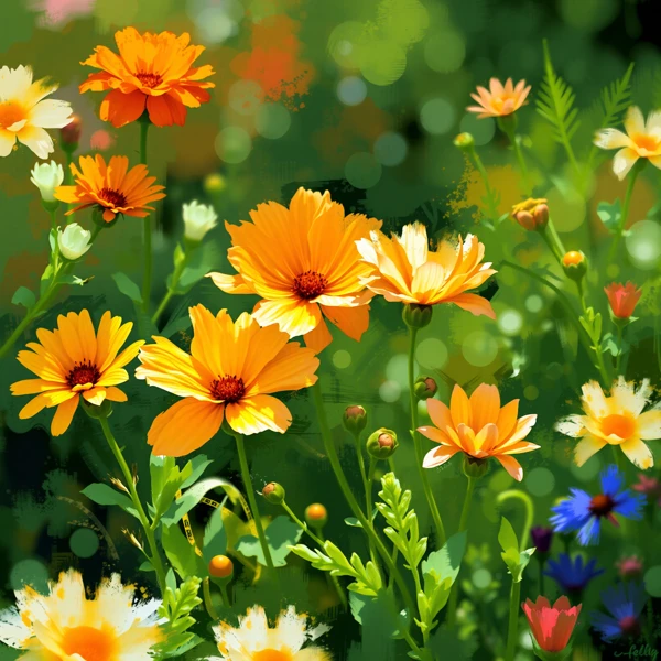Blossoms in a Summer Breeze