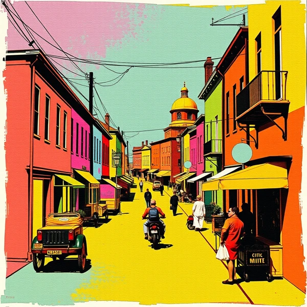 Vibrant Streetscape Harmony