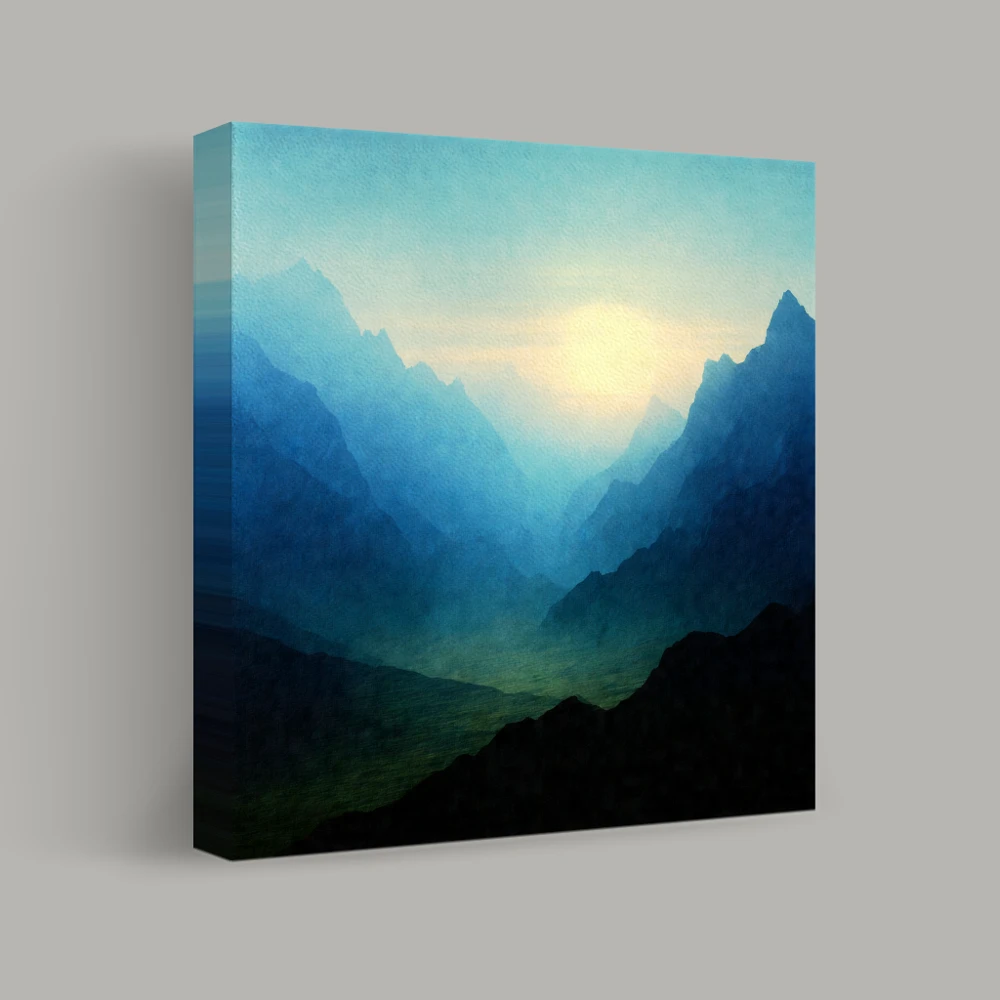 Dawn in the Valley of Mist — canvas