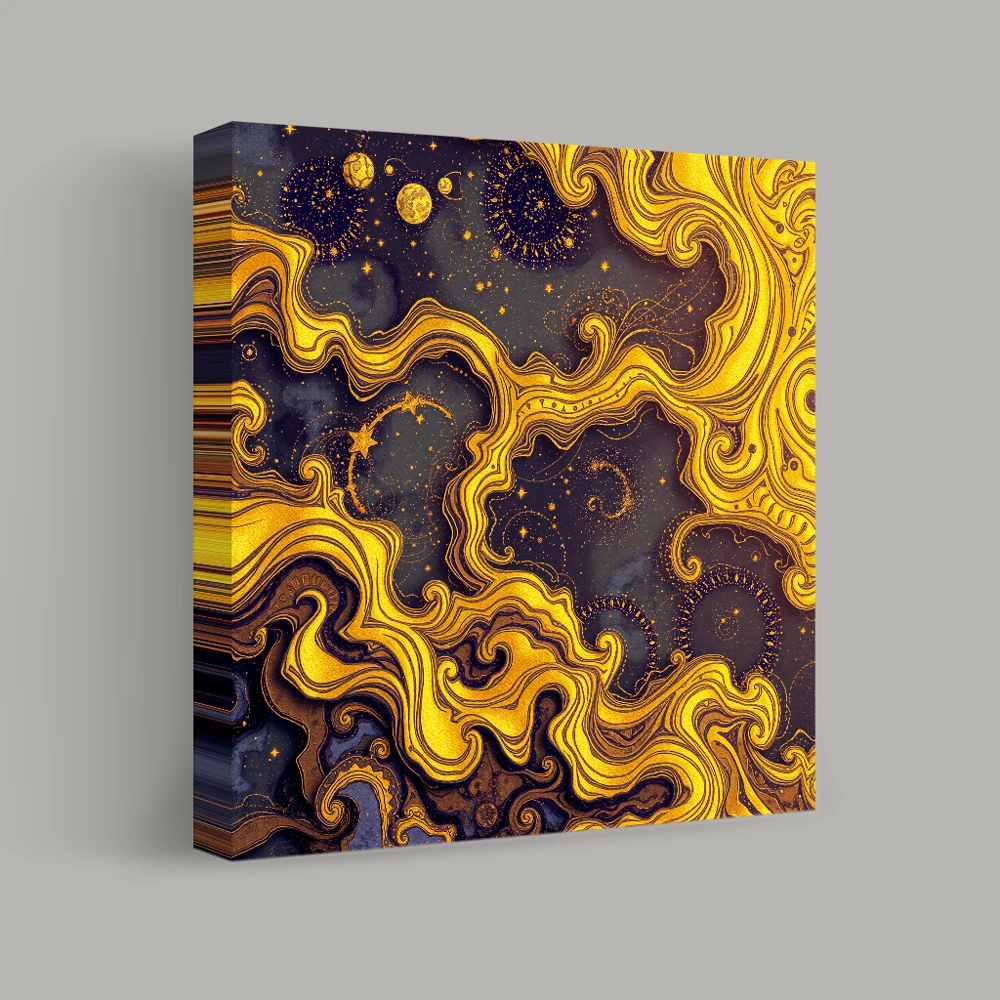 Celestial Currents — canvas