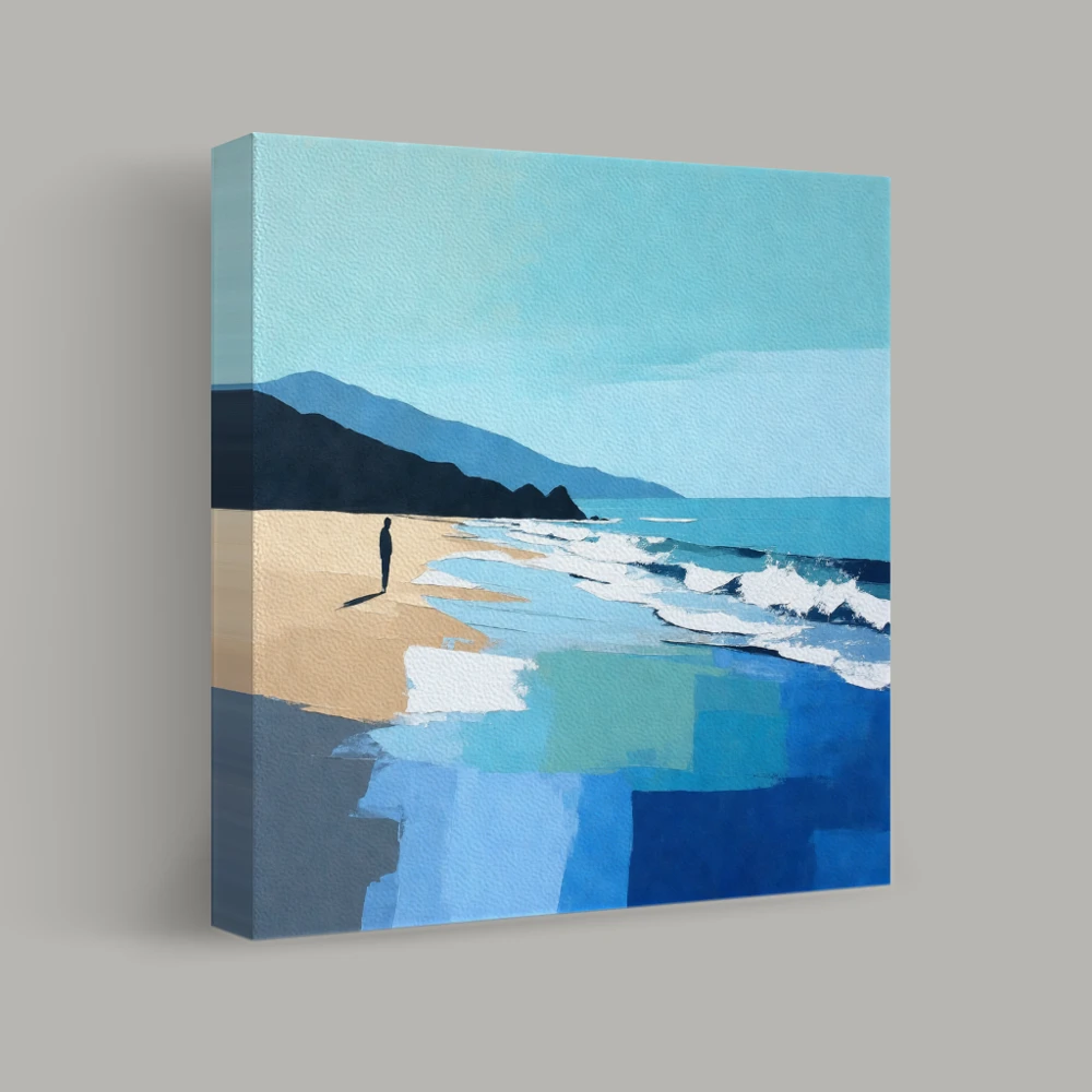 Solitude by the Sea — canvas