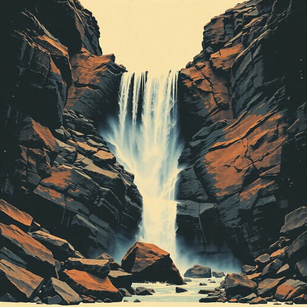 Cascade Among the Rocks