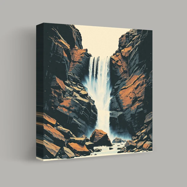 Cascade parmi les rochers