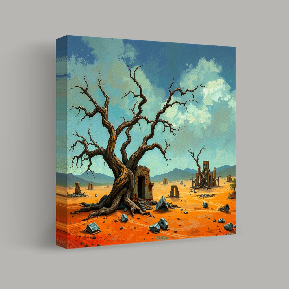 Echoes of a Forgotten Desert — canvas