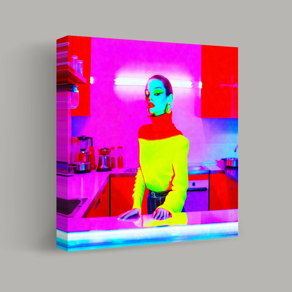 Neon Reflections — canvas