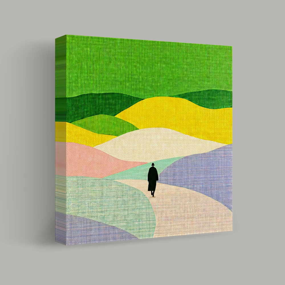 Journey Through Vibrant Hills — canvas