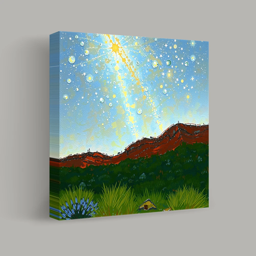 Celestial Tapestry Over Desert Ridge — canvas