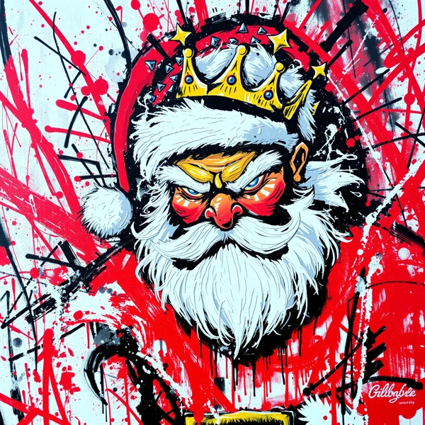 Regal Santa Graffiti
