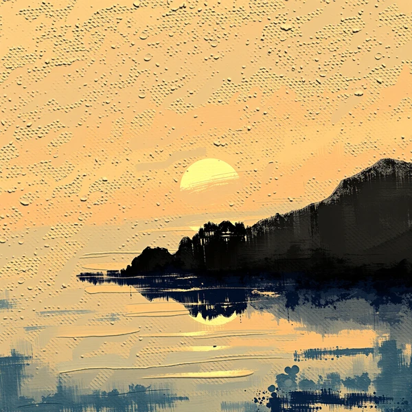 Zonsondergang Over Rustige Wateren