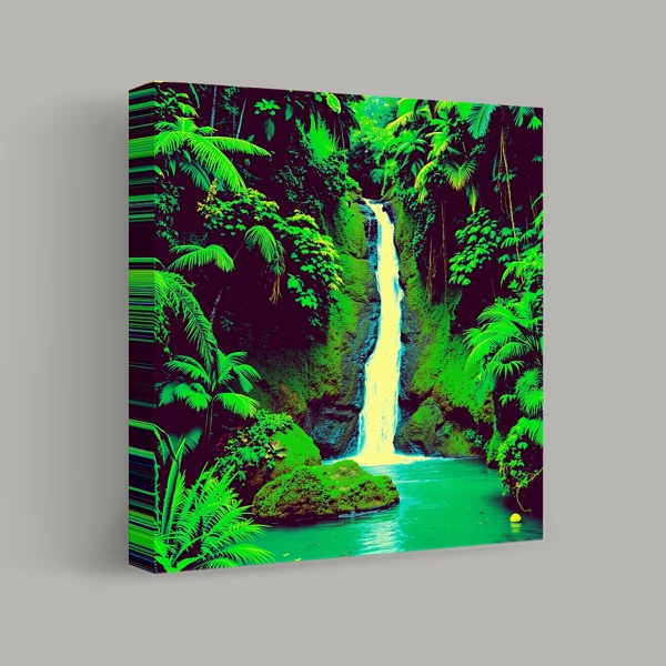 Sanctuaire des cascades verdoyantes