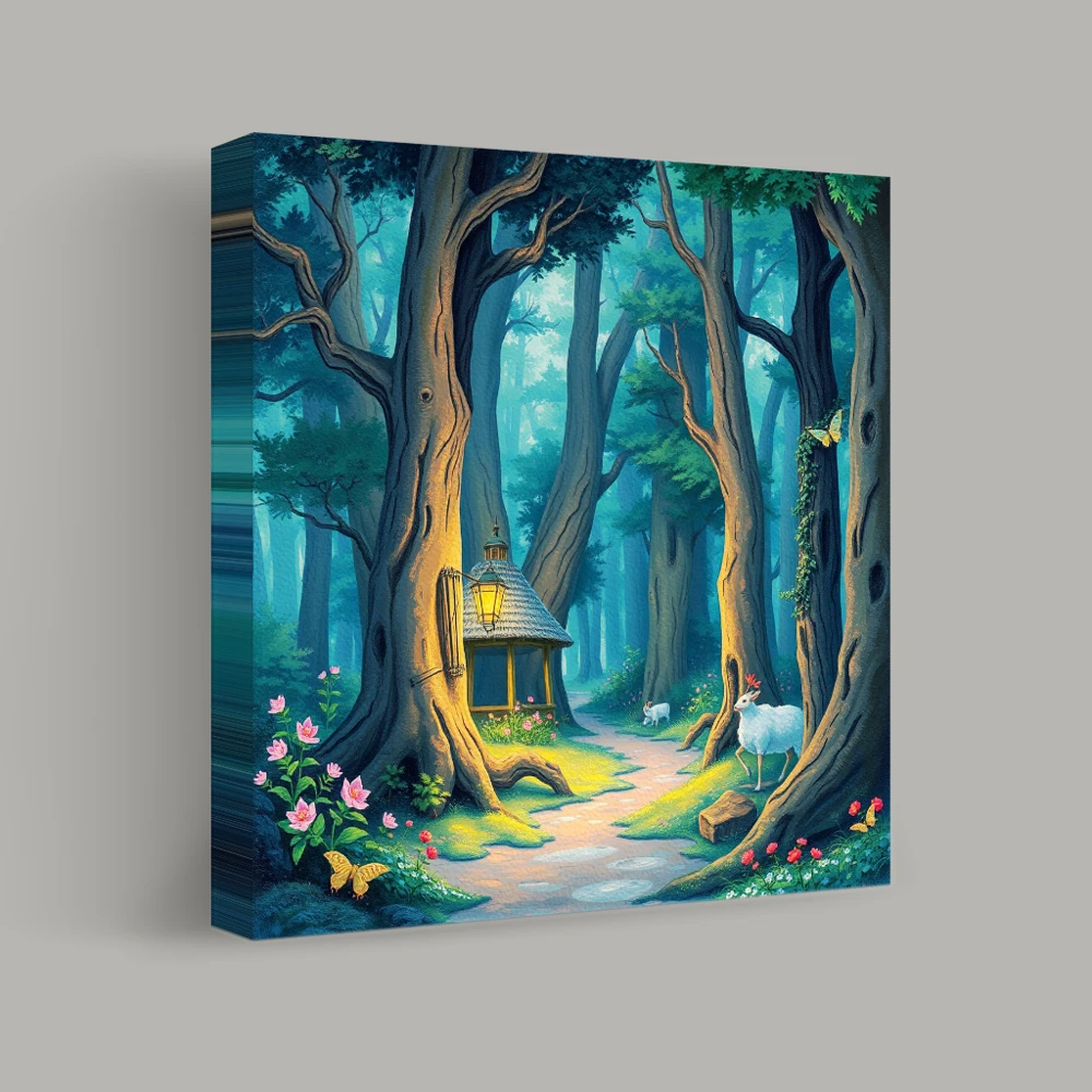 Enchanted Woodland Pathway — canvas