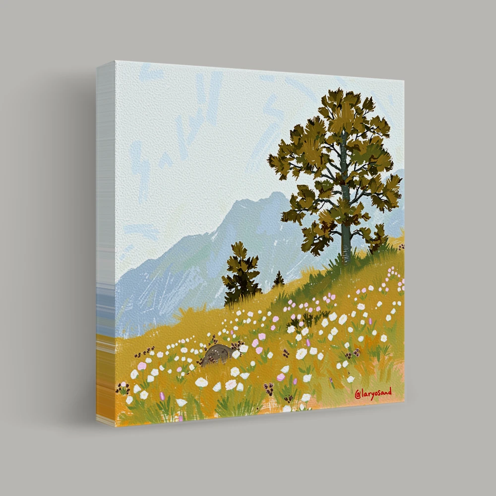 Whispering Meadow Hills — canvas