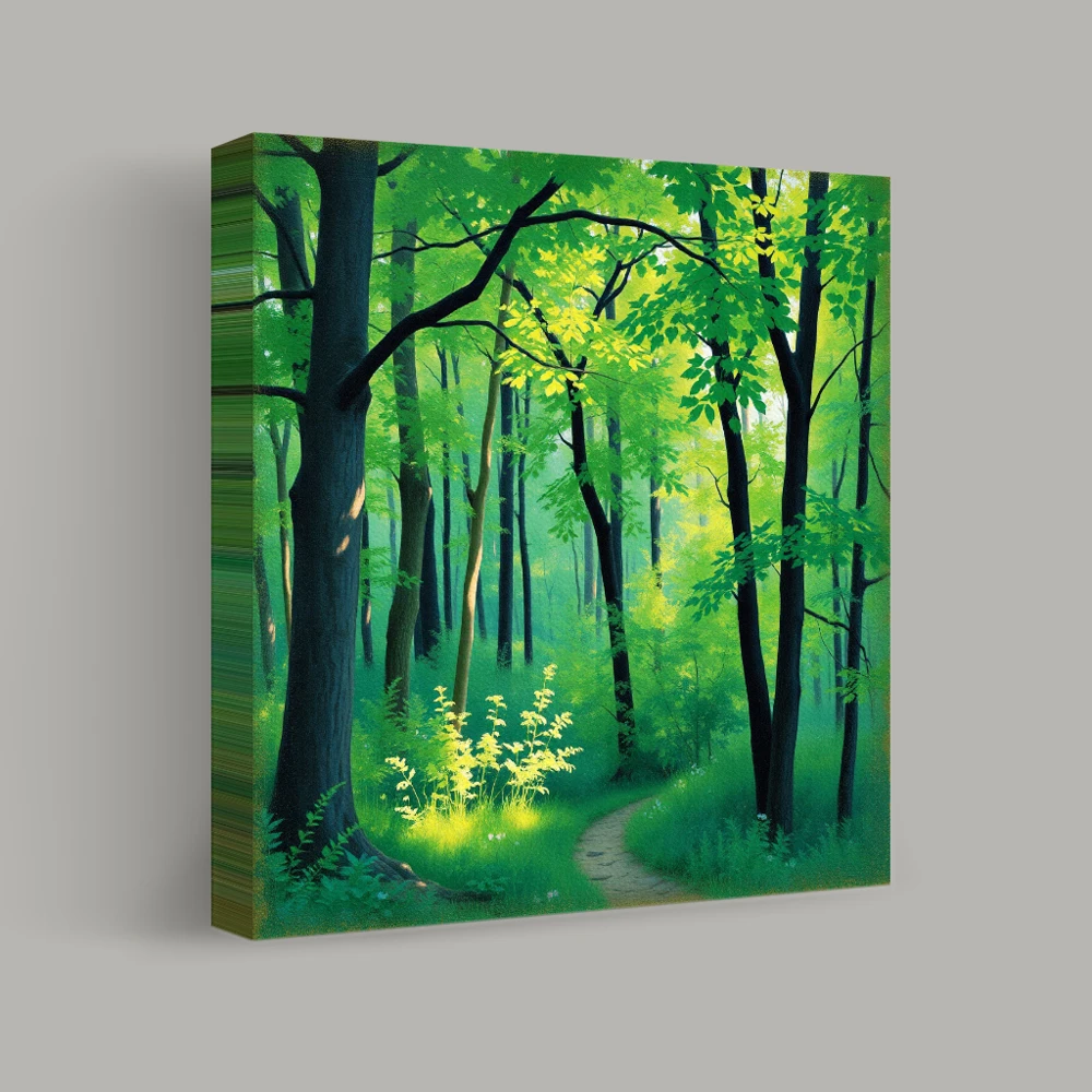 Whispers of the Greenwood Path — canvas