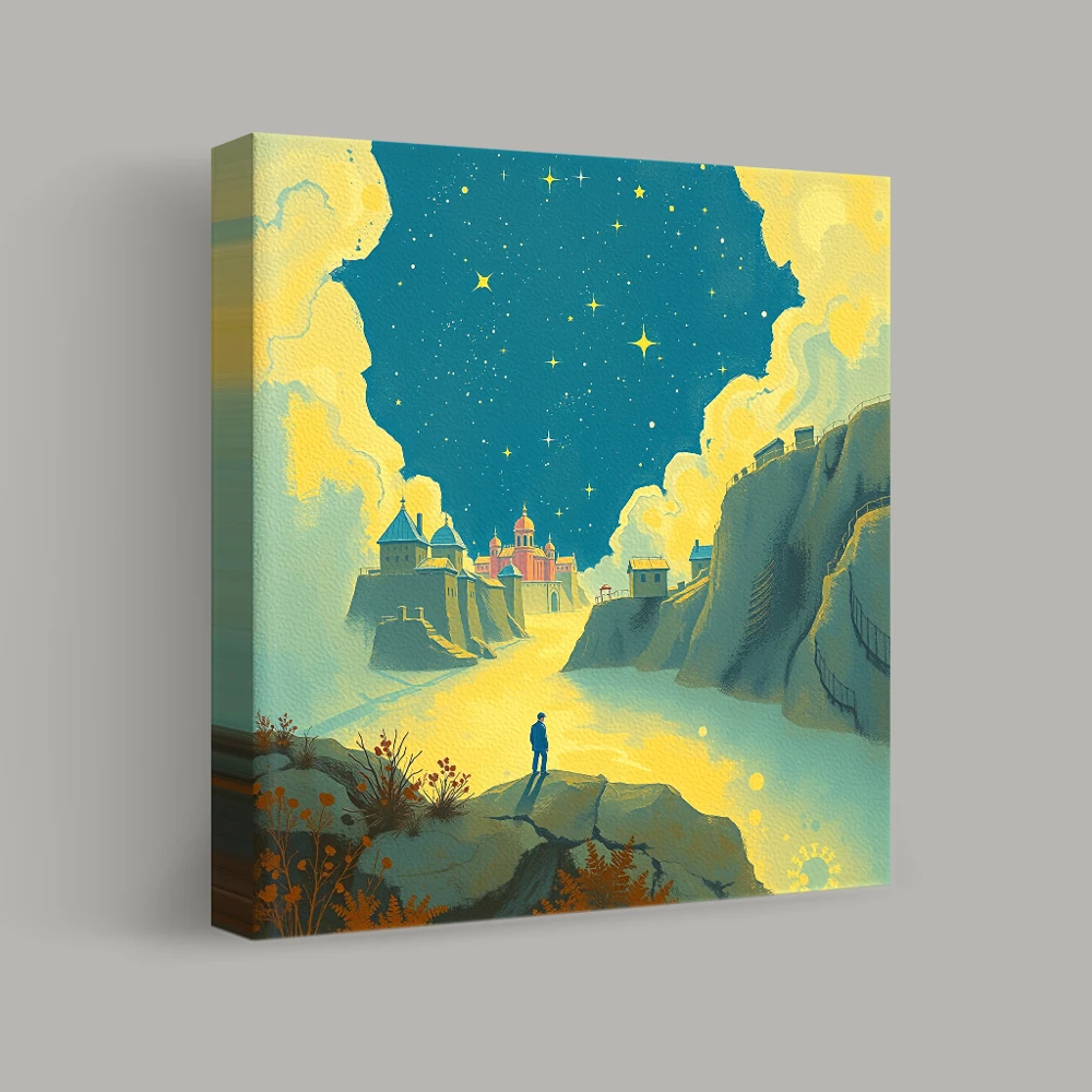 Journey to the Starry Citadel — canvas