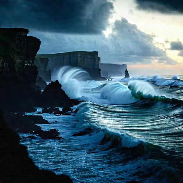 Clash of the Cliffs and Waves