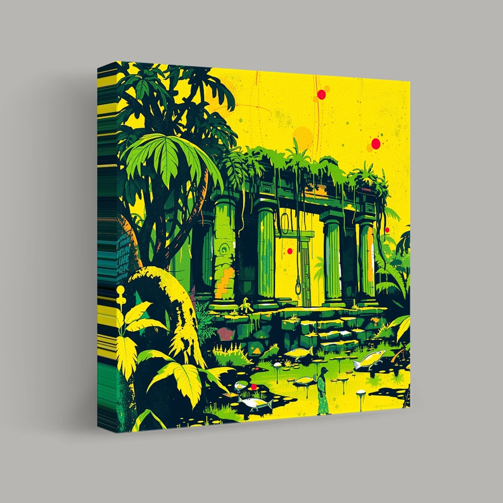 Echoes of the Forgotten Temple — canvas