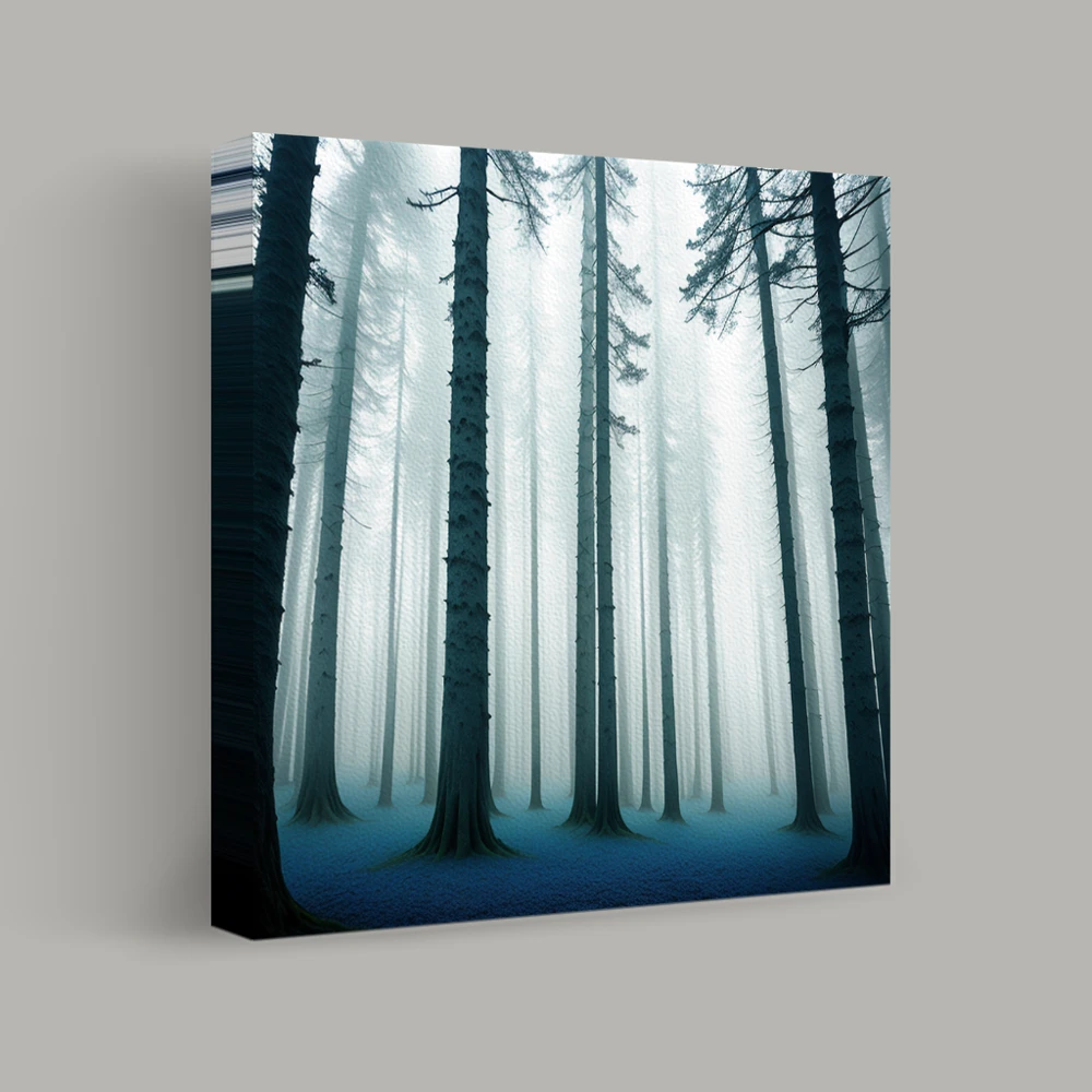 Whispering Pines in the Mist — canvas