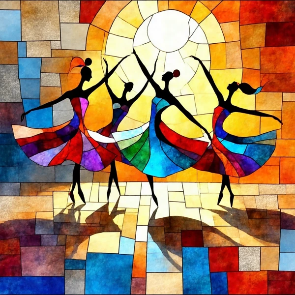 Danse de lumière et de couleur
