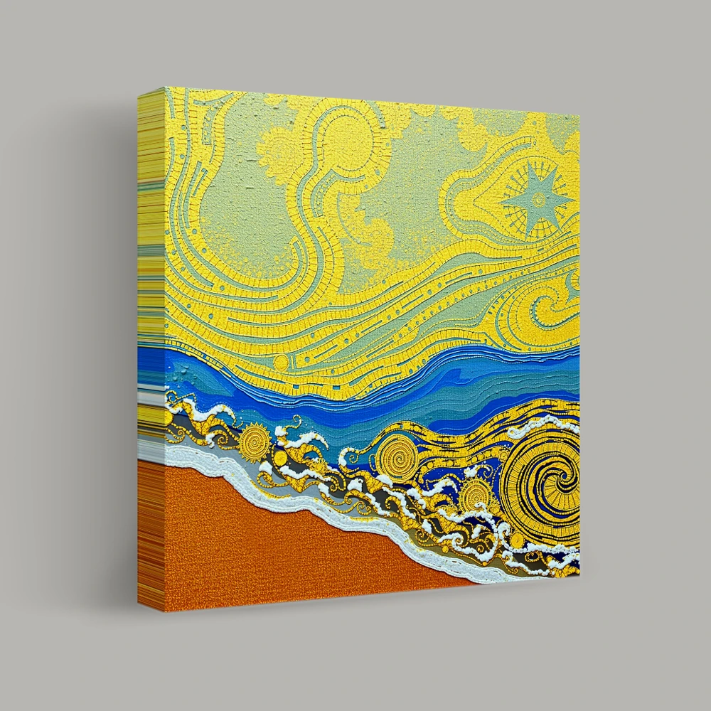 Celestial Coastline — canvas