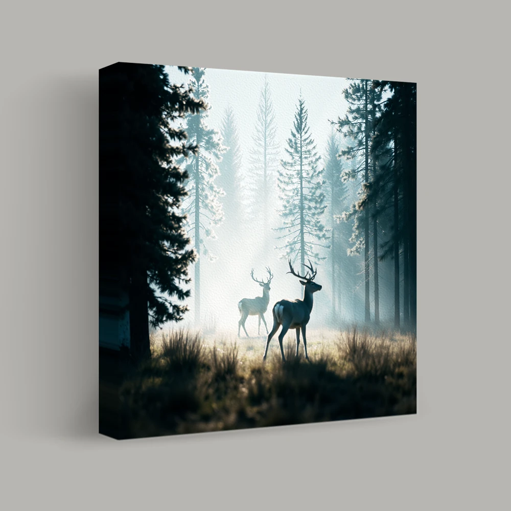Guardians of the Misty Forest — canvas