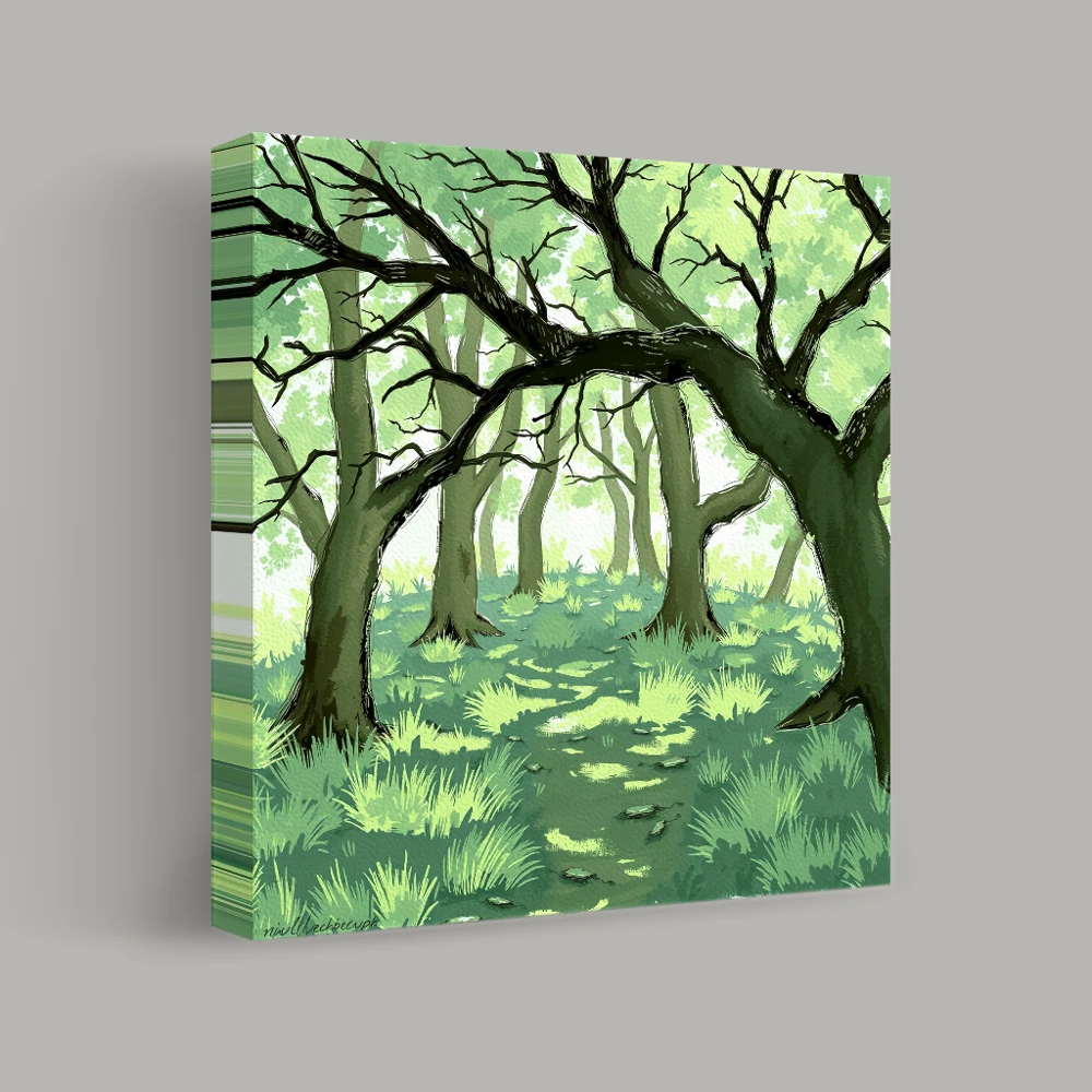 Whispering Canopy Path — canvas