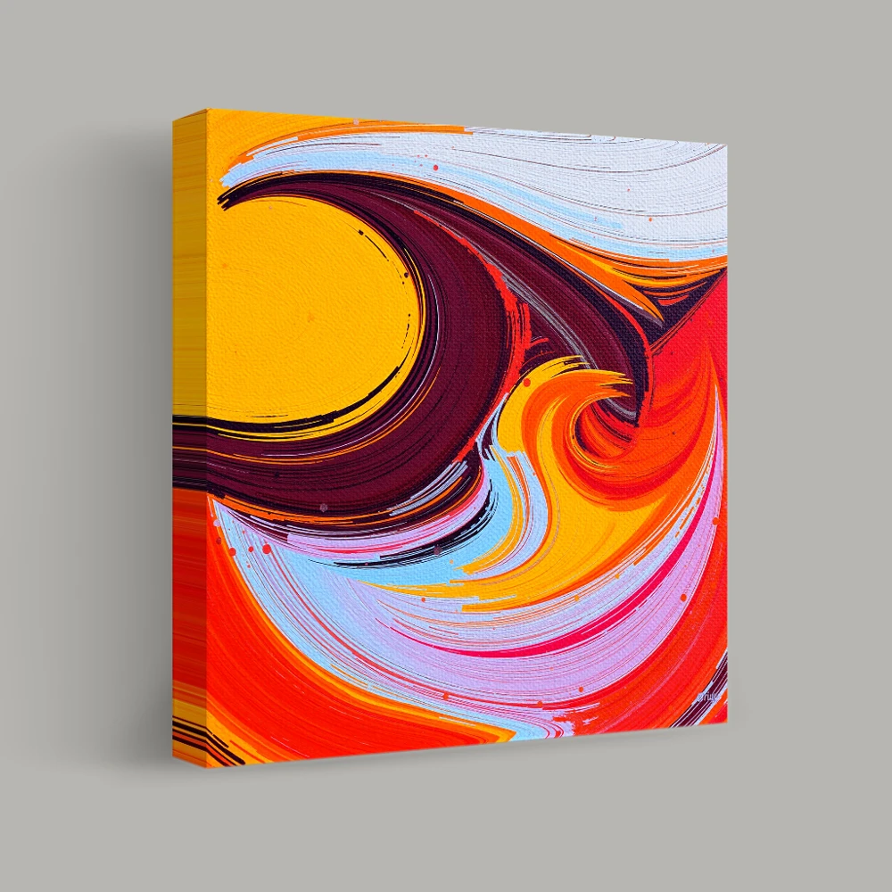 Dance of Vivid Currents — canvas
