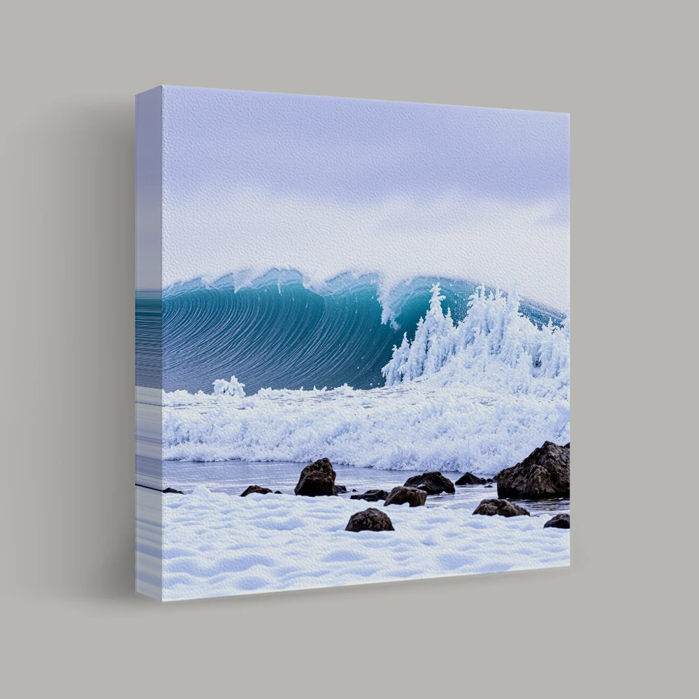 Frozen Swell — canvas