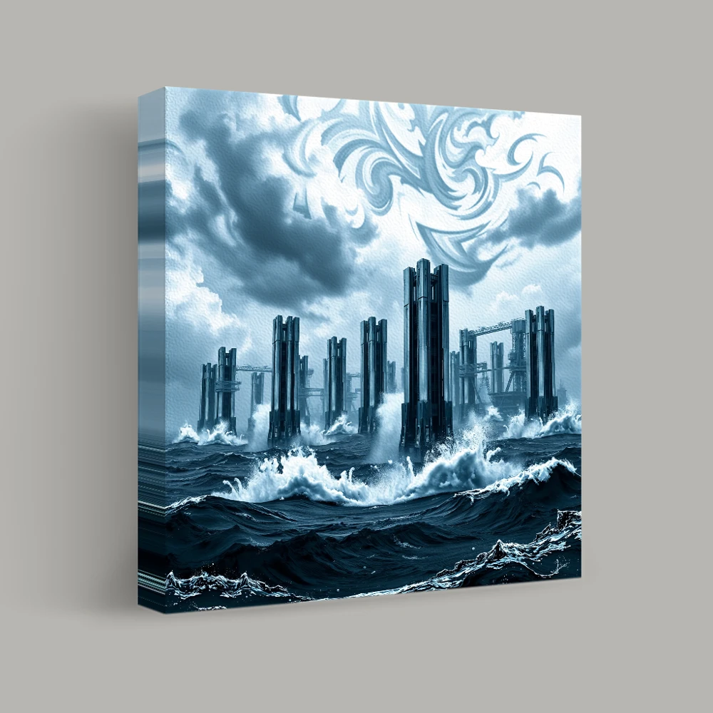 Industrious Seas — canvas
