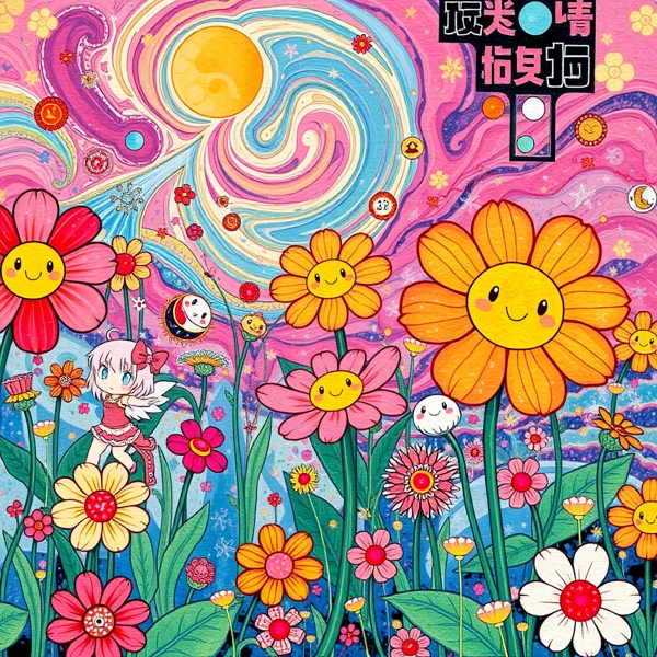 Whimsical Garden of Smiles