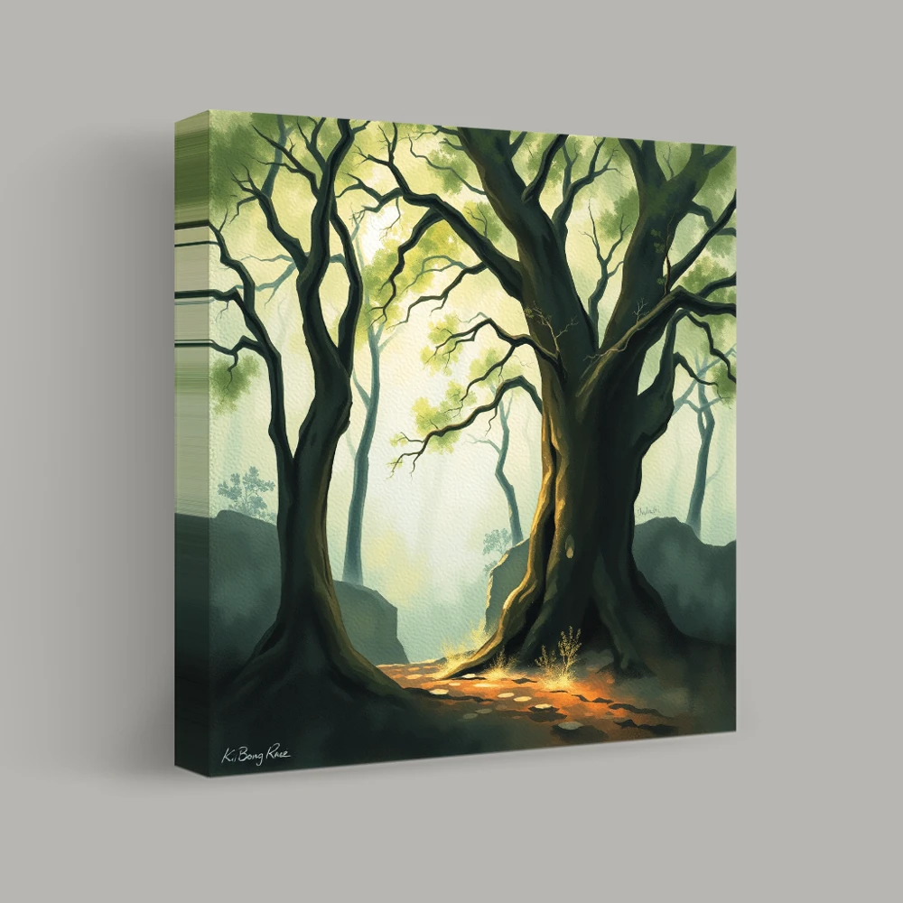 Whispering Forest Light — canvas