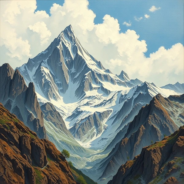 Majestic Peaks Reach the Sky