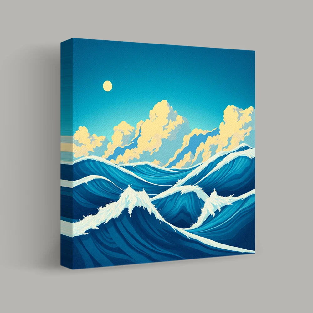 Dance of the Azure Waves — canvas