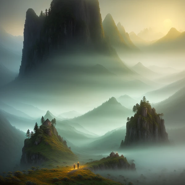 Journey Through Misty Peaks