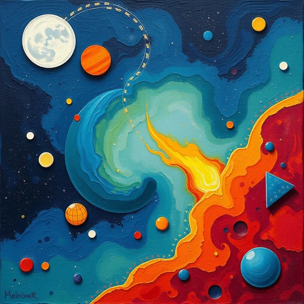 Celestial Dance of Colors
